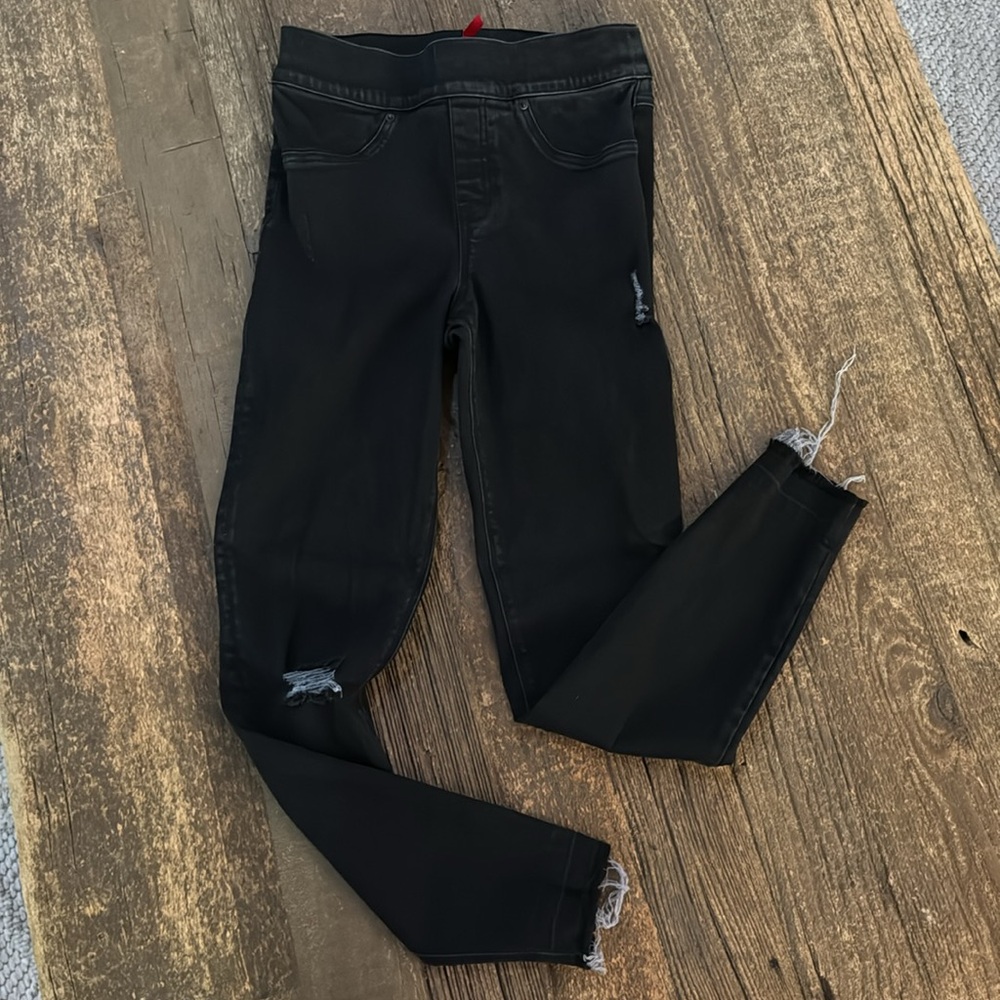 Spanx Distressed Black‎ Jeggings